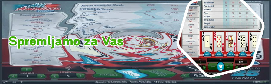 Poker avtomati za 5€ legalno
